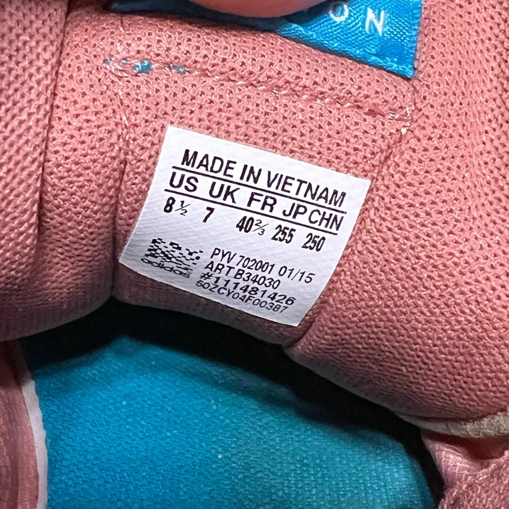 Adidas ZX Flux Decon (Ash Pink/Bold Aqua/White) Women's Shoes B34030 Size 8.5.‎